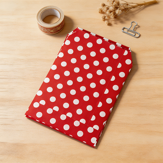 10 Polka Dot Label Gift Bags