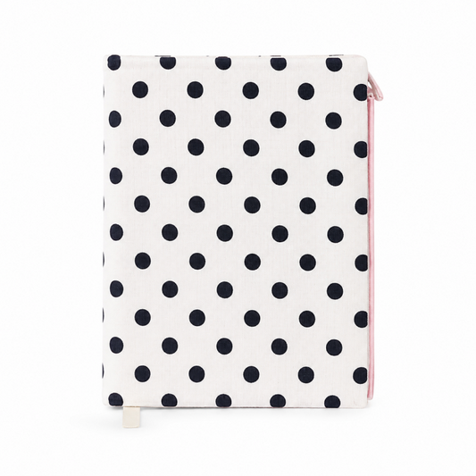 Polka Dot Fabric Notebook Cover