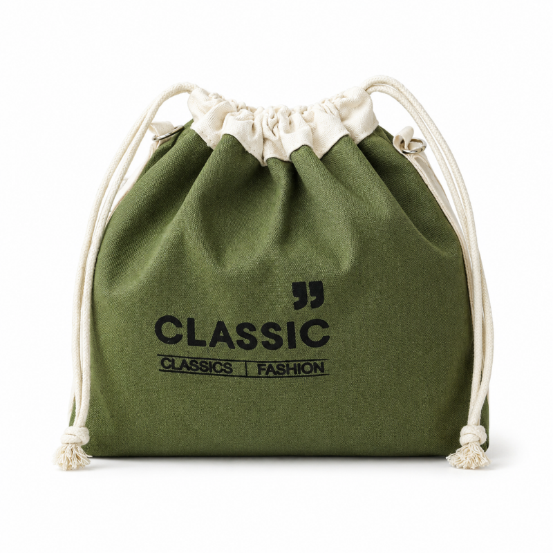 Canvas Splicing Lunch Shoulder Bag