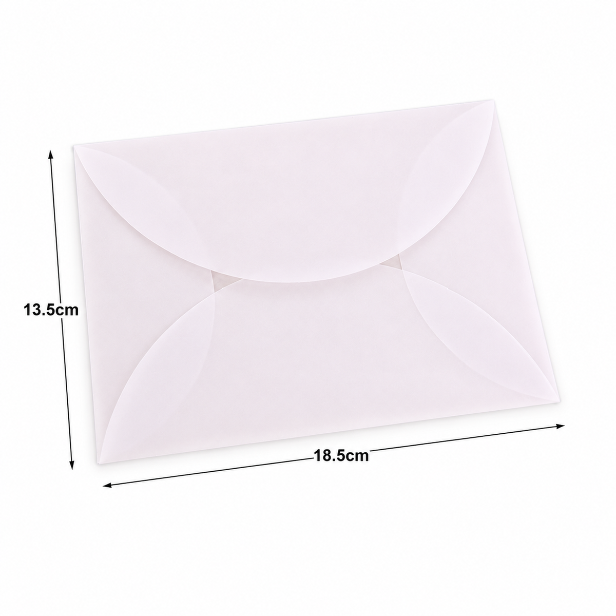 10 Frosted Translucent Vellum Envelopes