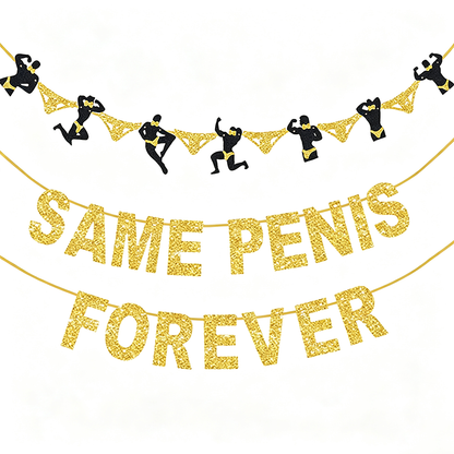 Bride to Be Glitter Banner Set with Diamond and Tulle Tassels