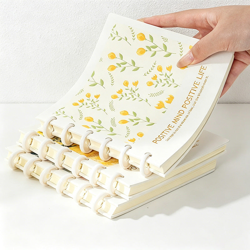 CouldNook Aesthetic Square Discbound Loose-Leaf Notebook