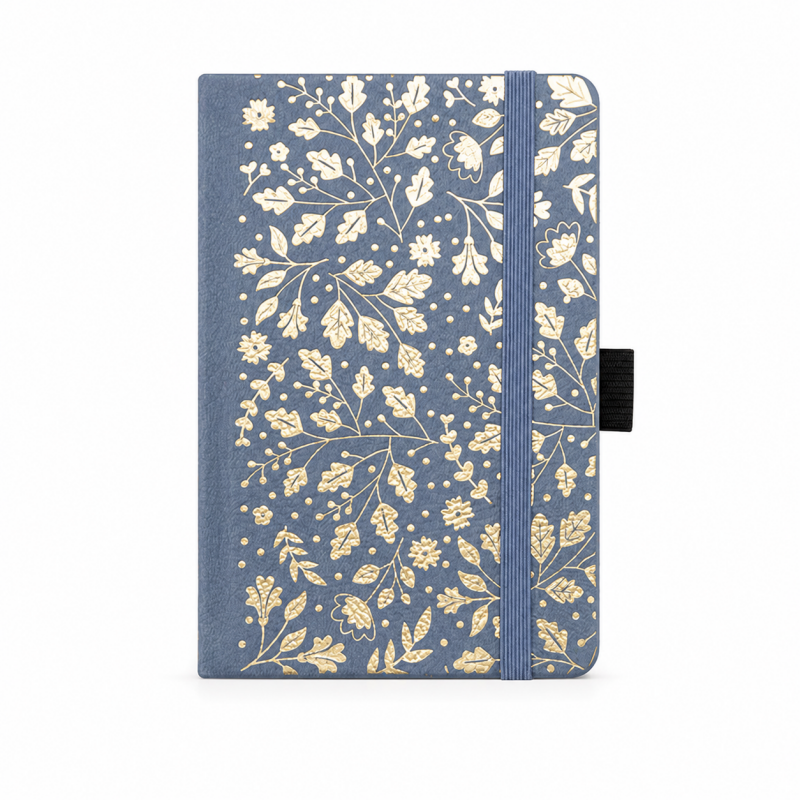A6 Hot Stamping Cover Faux Leather Notebook