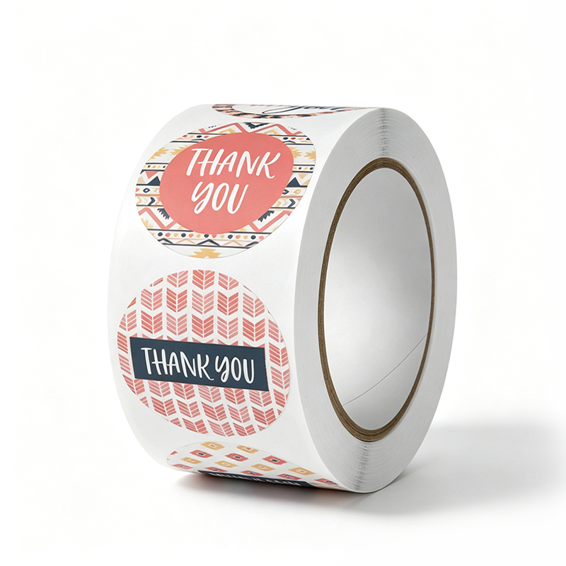 Positive Floral Seal Sticker Roll