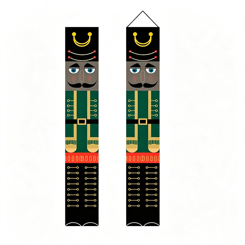 Christmas Porch Banner Door Decorations