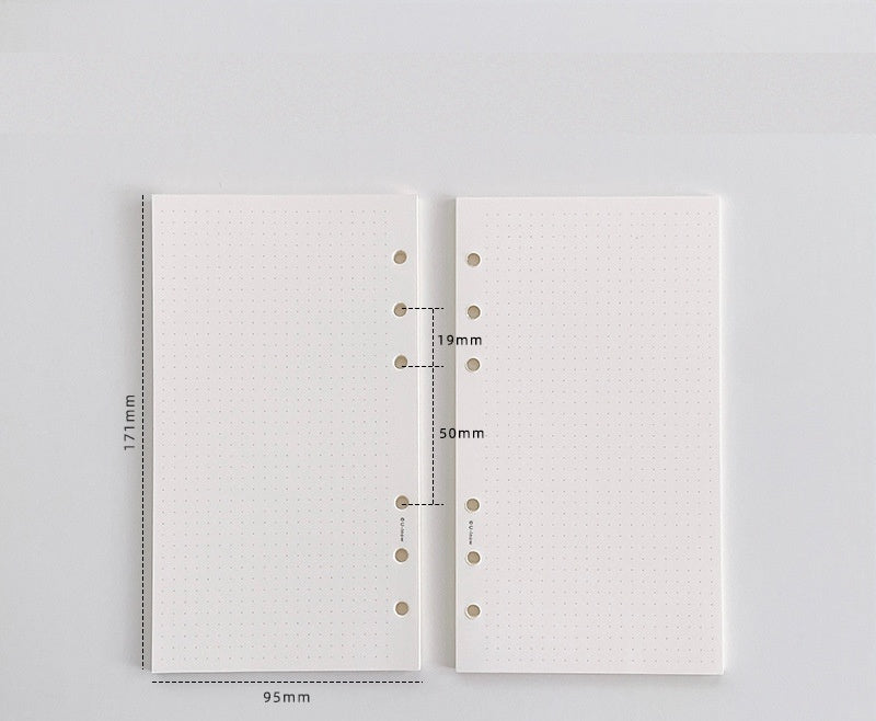 A6 Planner Binder Refill Paper