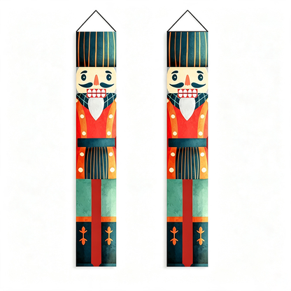 Christmas Porch Banner Door Decorations
