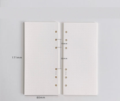 A6 Planner Binder Refill Paper