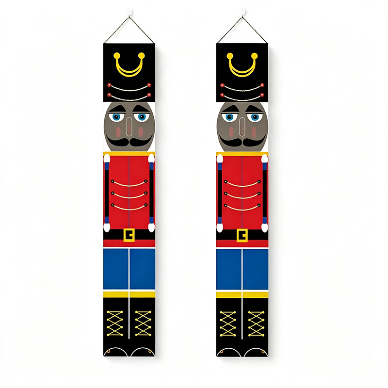 Christmas Porch Banner Door Decorations