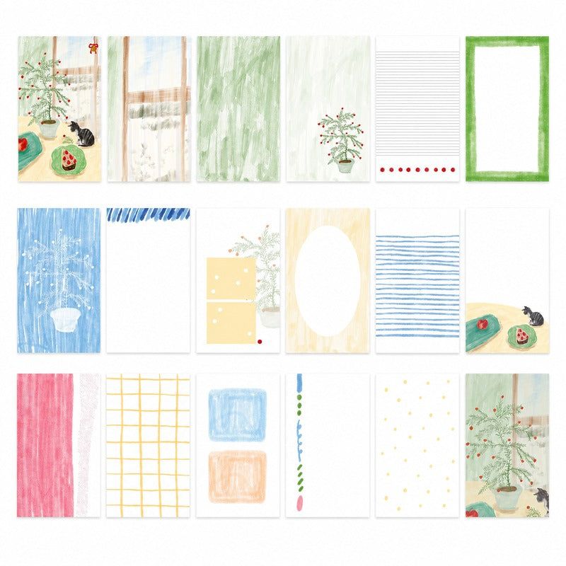 Vintage Watercolor A6 Slim Journal Notebook