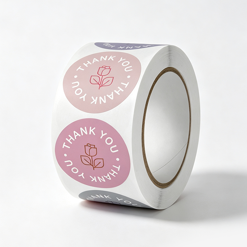 Positive Floral Seal Sticker Roll