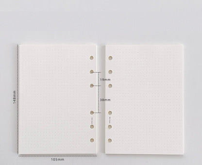 A6 Planner Binder Refill Paper