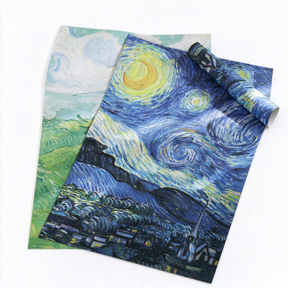 Starry Night Oil Painting Wrapping Paper