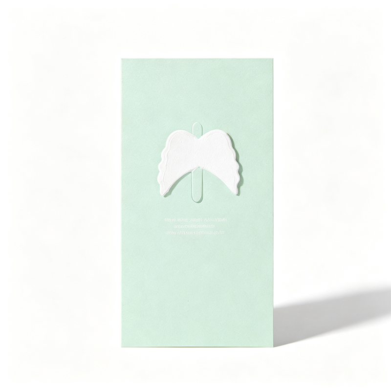 Cute Heart & Angel Wing Greeting Card