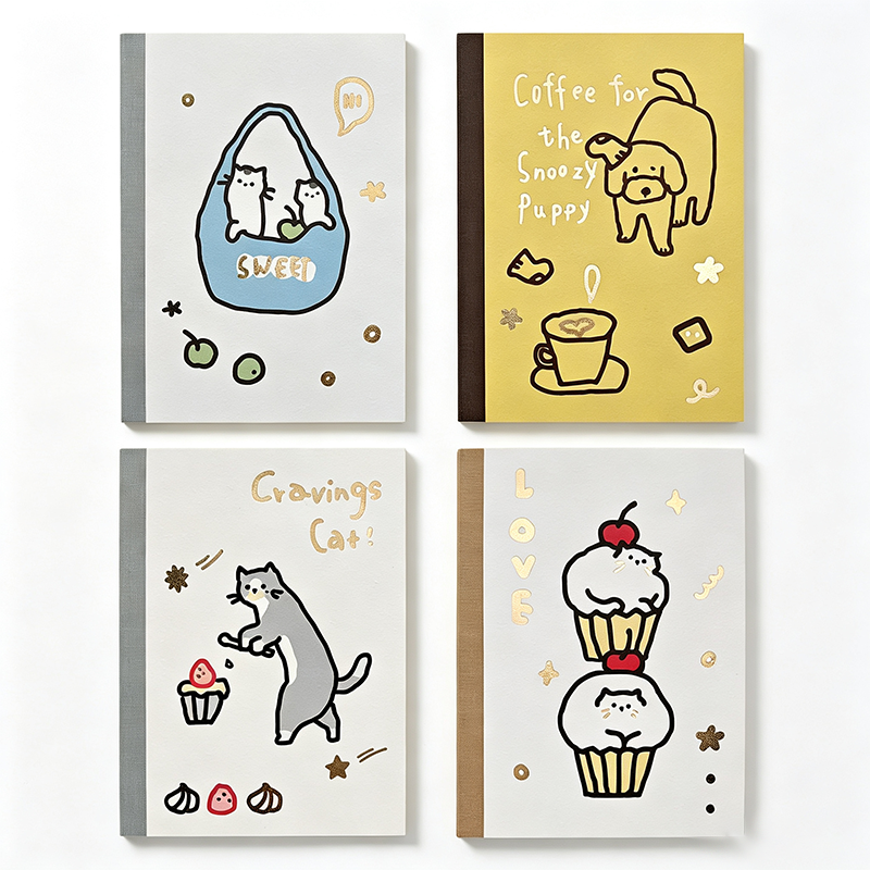 Cute Dog A6 Mini Notebook – Portable Blank Journal