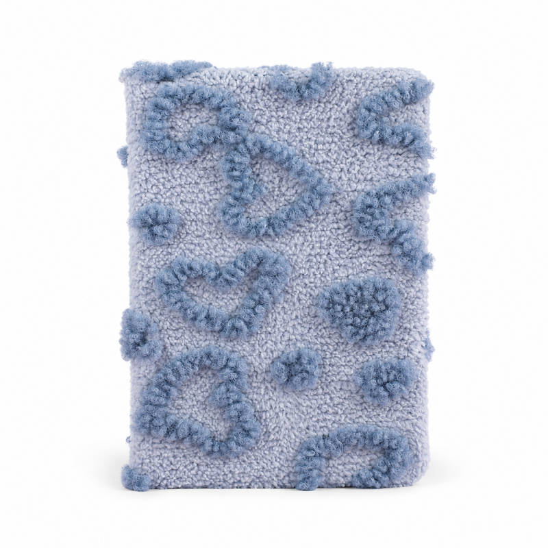 Raised Rose Plush Journal Notebook