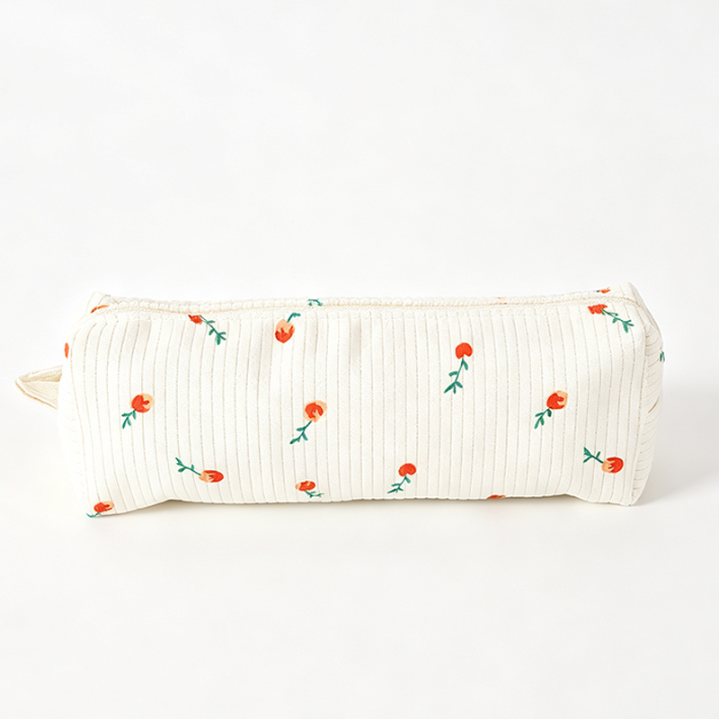 Floral Bunny Fabric Pencil Case