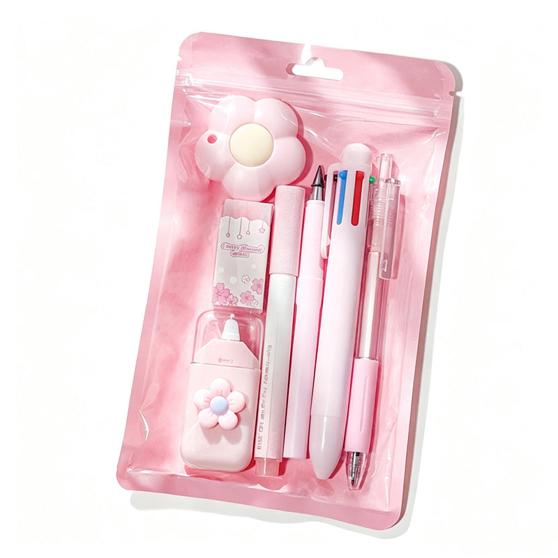 Pastel Seven Piece Study Stationery Set
