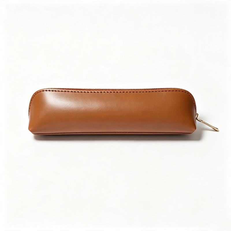 Minimalist Faux Leather Pencil Case