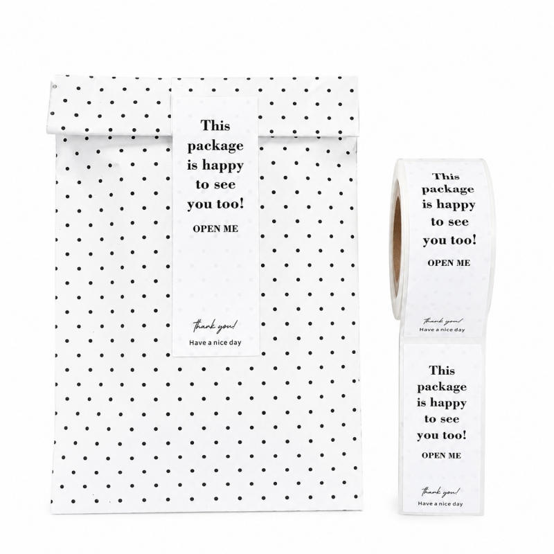 Polka Dot Packing Seal Stickers