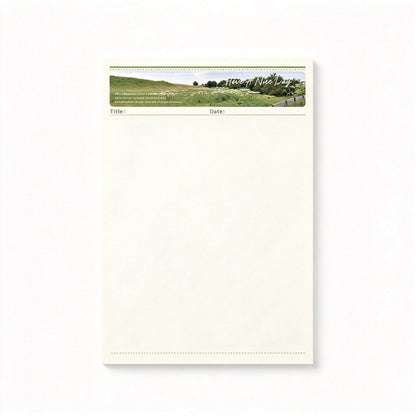 Pastoral Landscape Tear-Off Notepad