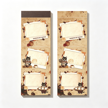 Coffee Tasting Cat Memo Pad