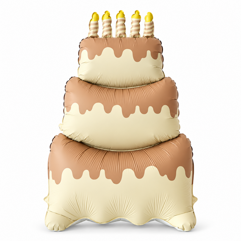 Standing Birthday Cake Foil Balloon