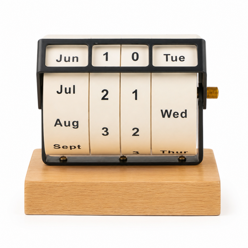 Wooden Perpetual Block Calendar
