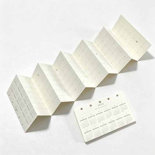 2026 Accordion Fold Planner Inserts
