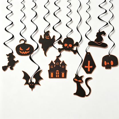 Spooky Night Halloween Honeycomb Hanging Decorations