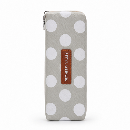 Dot Grid Fabric Pencil Case