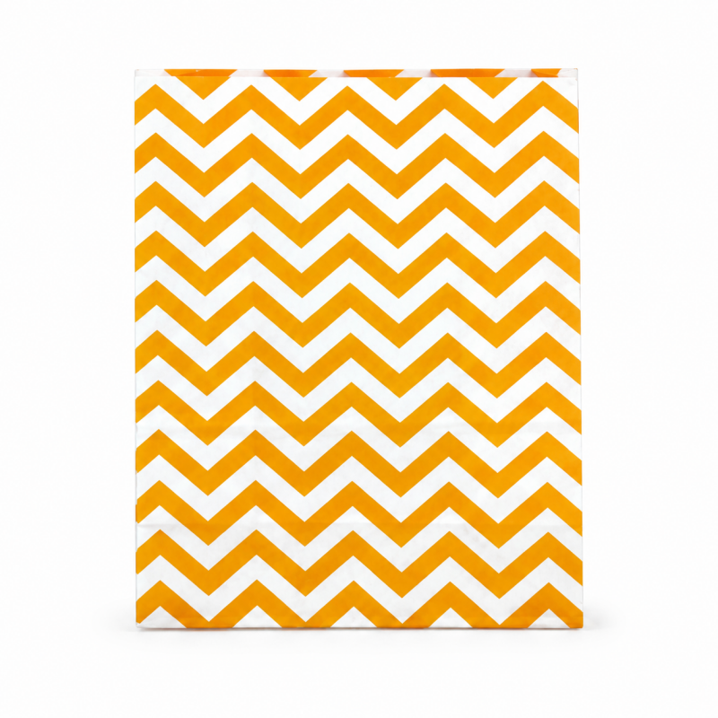 50 Wave Pattern Kraft Paper Gift Paper Bag