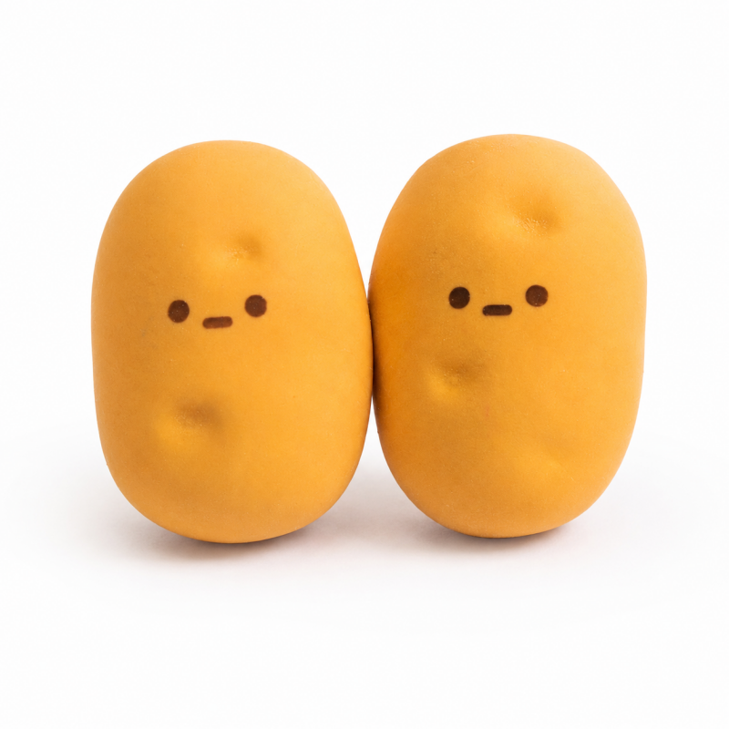 30 Potato Character Eraser Set