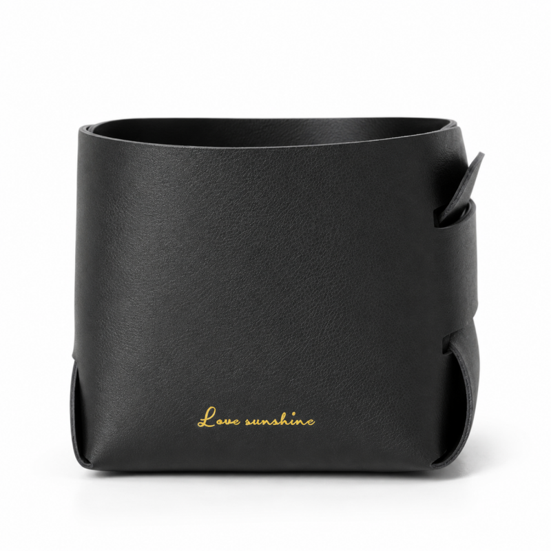 Folded Soft Sided Storage Basket