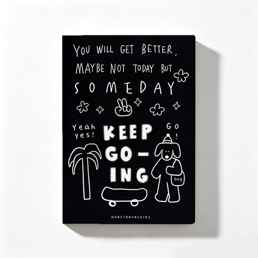 Cute Doodle A5 Notebook – Minimalist Everyday Journal