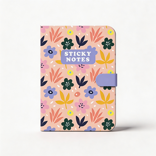 All In One Floral Memo Pad Set