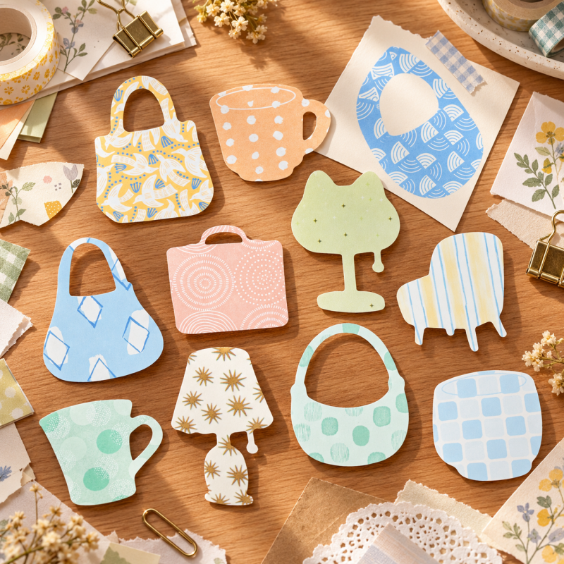 Japanese Writable Die-Cut Sticker Booklet