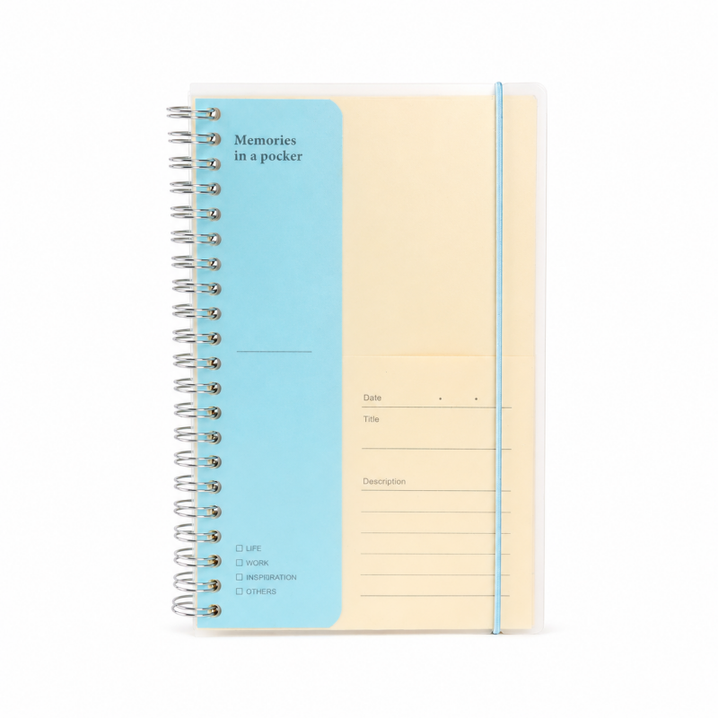 Spiral-Bound Pocket Document Folder