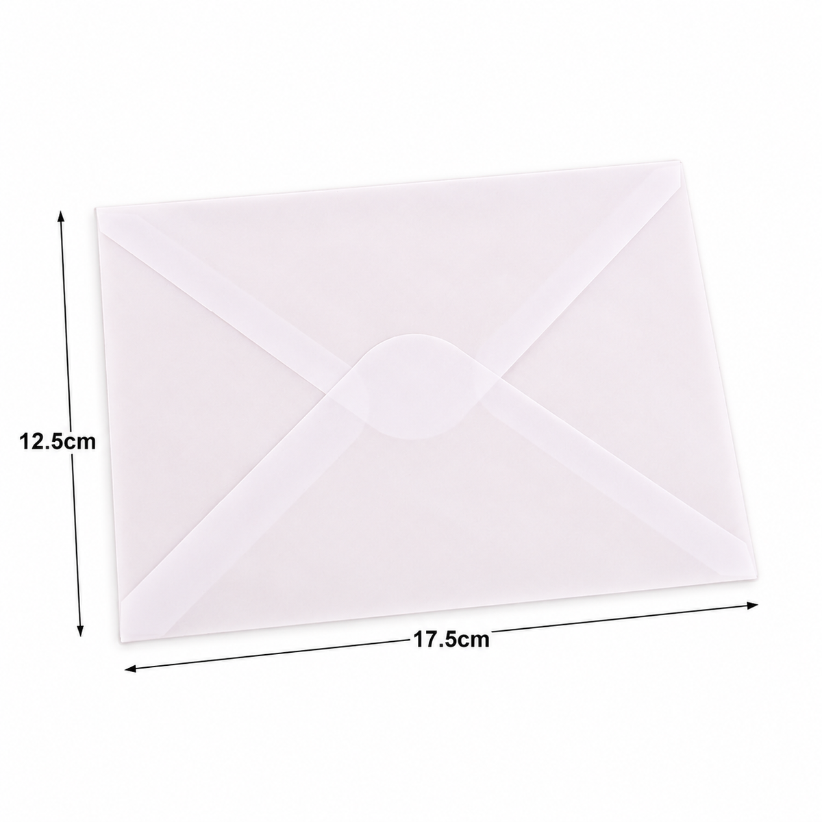 10 Frosted Translucent Vellum Envelopes