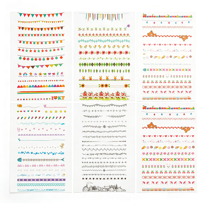 Cute Divider Line Sticker Set Sticker Sheet