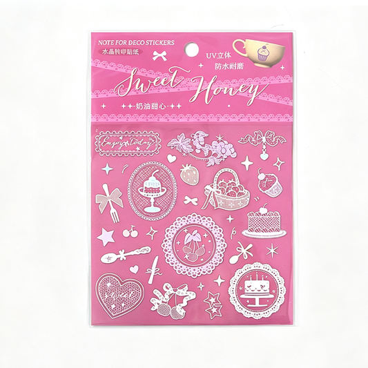 Vintage Lace Transfer Sticker Sheet