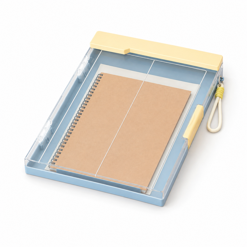 A4 Transparent Dual Clip Organizer