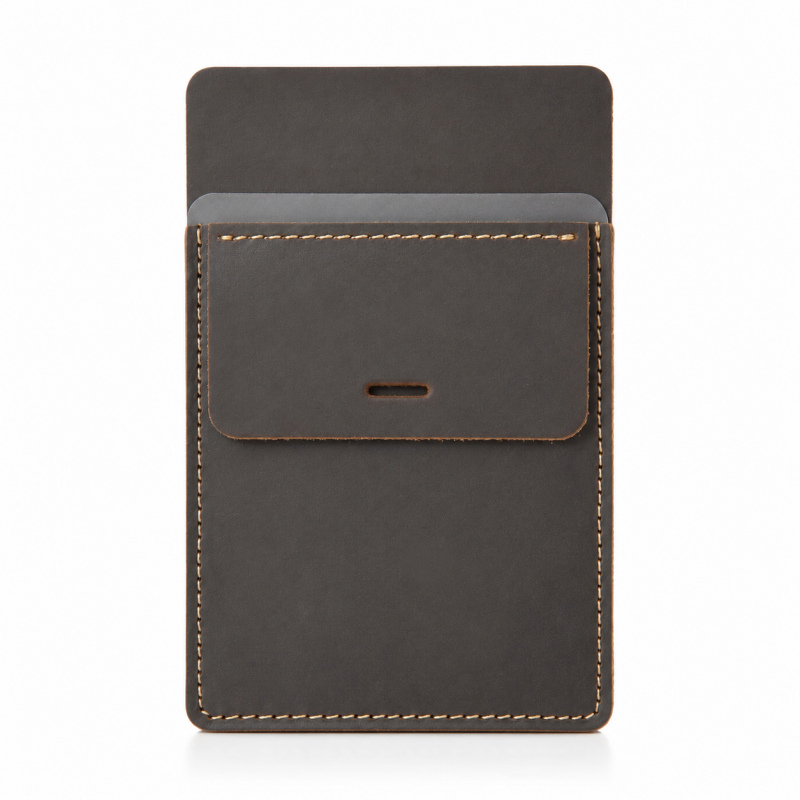 Front Pocket Leather Pen Pouch