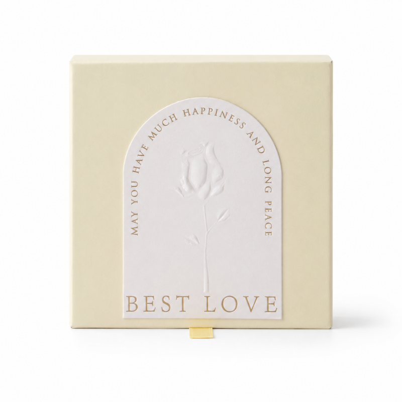 Embossed Square Jewelry Gift Box