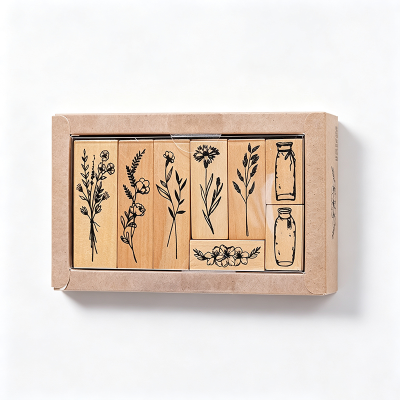 Forest Notes Wooden Stamp Set