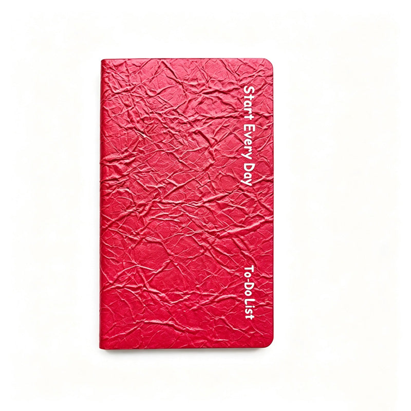 Wrinkled PU Daily Planner Notebook