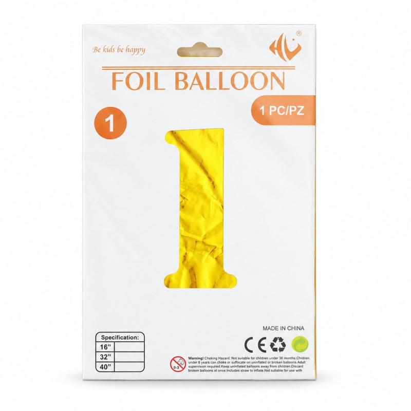 40 Inch Gold Number Foil Balloon (Party Balloon (MK2PPFN6H7LC52))