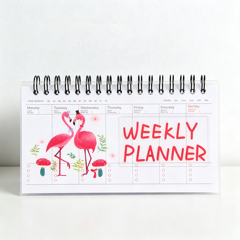 Spiral Cute Weekly Planner Notepad