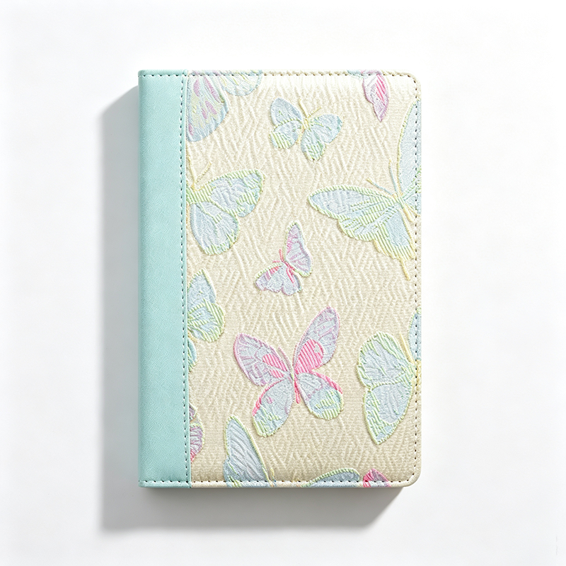 Flower Garden Fabric Notebook