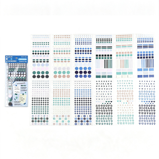 Mood Palette Functional Sticker Set Sticker Sheet
